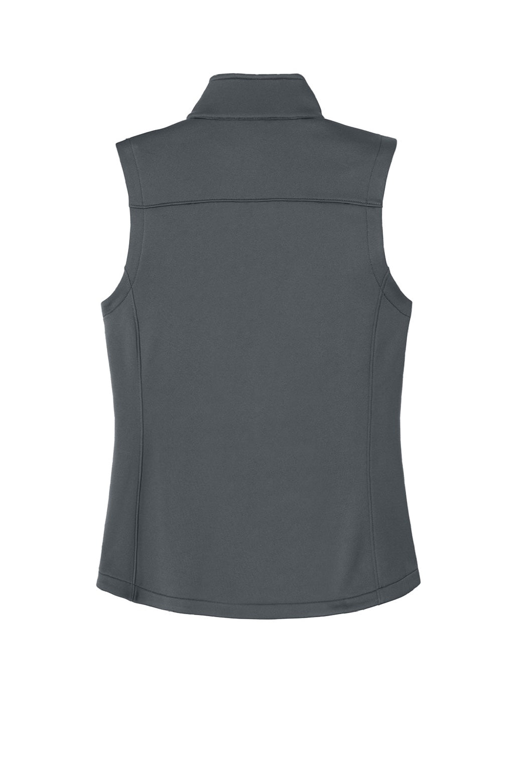 Eddie Bauer EB2570 Womens Full Zip Fleece Vest Iron Gate Grey Flat Back