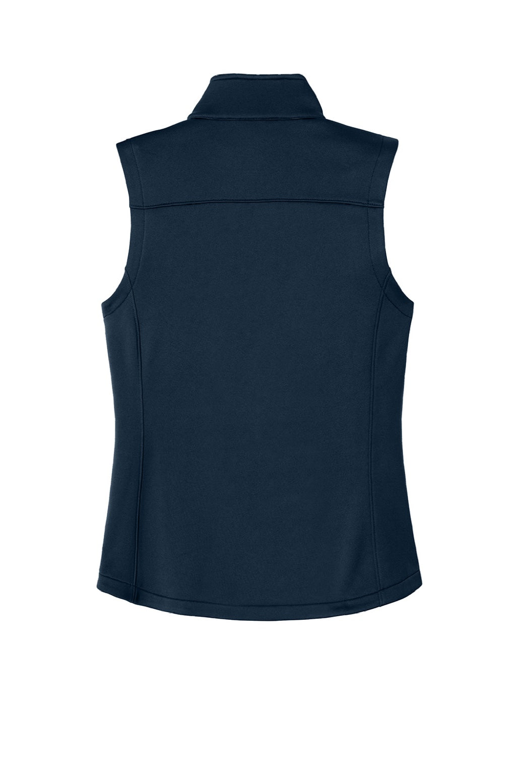 Eddie Bauer EB2570 Womens Full Zip Fleece Vest River Navy Blue Flat Back