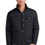 Eddie Bauer Mens Water Resistant Button Down Shirt Jacket - Black