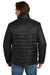 Eddie Bauer EB510 Mens Water Resistant Quilted Full Zip Jacket Deep Black Model Back