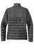 Eddie Bauer EB511 Womens Water Resistant Quilted Full Zip Jacket Iron Gate Grey Flat Back