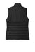 Eddie Bauer EB513 Womens Water Resistant Quilted Full Zip Vest Deep Black Flat Back
