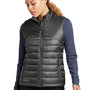 Eddie Bauer Womens Water Resistant Quilted Full Zip Vest - Iron Gate Grey