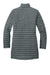 Eddie Bauer EB515 Womens Packable Quilted Water Resistant Full Zip Jacket Metal Grey Flat Back