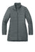 Eddie Bauer EB515 Womens Packable Quilted Water Resistant Full Zip Jacket Metal Grey Flat Front