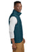 Eddie Bauer EB516 Mens Packable Quilted Water Resistant Full Zip Vest Adriatic Blue Model Side