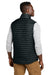 Eddie Bauer EB516 Mens Packable Quilted Water Resistant Full Zip Vest Black Model Back