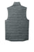 Eddie Bauer EB516 Mens Packable Quilted Water Resistant Full Zip Vest Metal Grey Flat Back