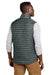 Eddie Bauer EB516 Mens Packable Quilted Water Resistant Full Zip Vest Metal Grey Model Back