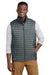 Eddie Bauer EB516 Mens Packable Quilted Water Resistant Full Zip Vest Metal Grey Model Front