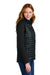 Eddie Bauer EB517 Womens Packable Quilted Water Resistant Full Zip Vest Black Model Side