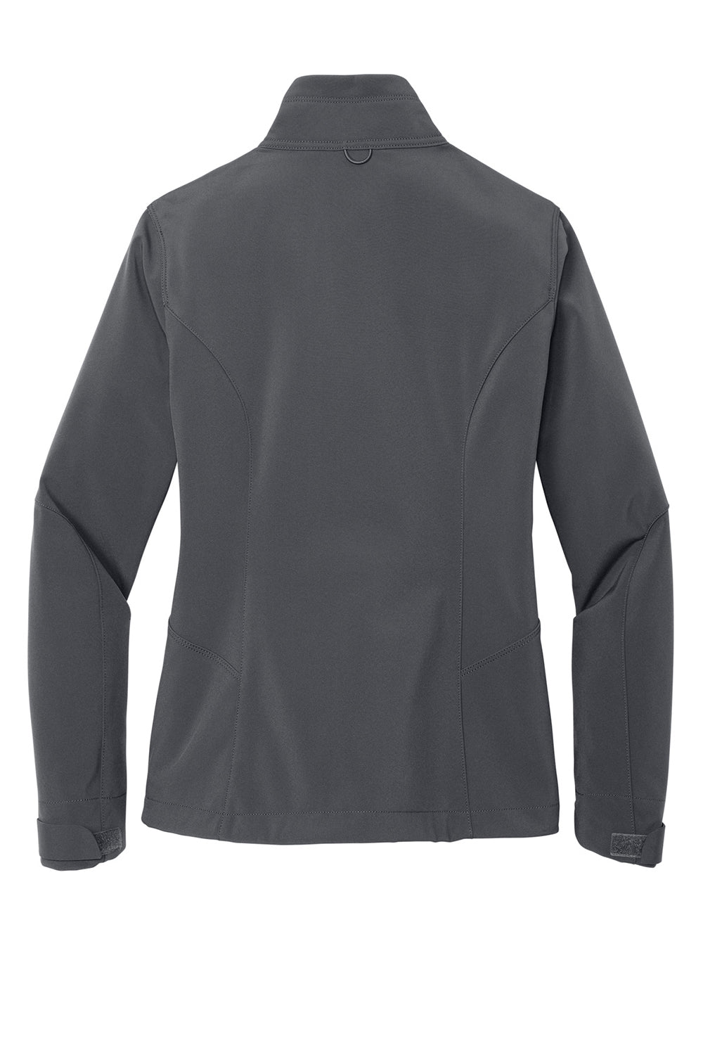 Eddie Bauer EB531 Womens Water Resistant Full Zip Jacket Steel Grey Flat Back