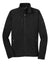 Eddie Bauer EB532 Mens Shaded Crosshatch Wind & Water Resistant Full Zip Jacket Black Flat Front