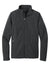 Eddie Bauer EB532 Mens Shaded Crosshatch Wind & Water Resistant Full Zip Jacket Grey Flat Front