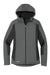 Eddie Bauer EB543 Womens Trail Water Resistant Full Zip Hooded Jacket Metal Grey Flat Front