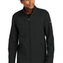 Eddie Bauer Mens Water Resistant Stretch Full Zip Soft Shell Jacket - Deep Black