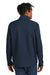 Eddie Bauer EB544 Mens Water Resistant Stretch Full Zip Soft Shell Jacket River Navy Blue Model Back