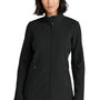 Eddie Bauer Womens Stretch Water Resistant Full Zip Soft Shell Jacket - Deep Black