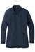 Eddie Bauer EB545 Womens Stretch Water Resistant Full Zip Soft Shell Jacket River Navy Blue Flat Front