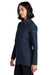 Eddie Bauer EB545 Womens Stretch Water Resistant Full Zip Soft Shell Jacket River Navy Blue Model Side