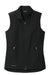 Eddie Bauer EB547 Womens Stretch Soft Shell Full Zip Vest Deep Black Flat Front