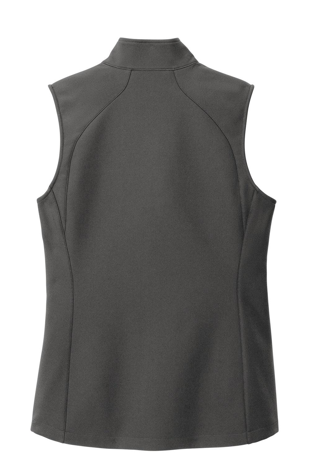 Eddie Bauer EB547 Womens Stretch Soft Shell Full Zip Vest Iron Gate Grey Flat Back