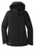 Eddie Bauer EB555 Womens WeatherEdge Plus Waterproof Full Zip Hooded Jacket Black Flat Front
