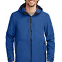 Eddie Bauer Mens WeatherEdge Plus Waterproof Full Zip Hooded Jacket - Cobalt Blue - NEW