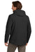 Eddie Bauer EB560 Mens WeatherEdge Plus Waterproof Full Zip Hooded Jacket Deep Black Model Back