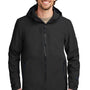 Eddie Bauer Mens WeatherEdge Plus Waterproof Full Zip Hooded Jacket - Deep Black