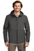 Eddie Bauer EB560 Mens WeatherEdge Plus Waterproof Full Zip Hooded Jacket Iron Gate Grey Model Front