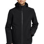 Eddie Bauer Mens WeatherEdge 3-in-1 Water Resistant Full Zip Hooded Jacket - Black/Storm Grey