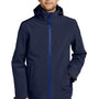 Eddie Bauer Mens WeatherEdge 3-in-1 Water Resistant Full Zip Hooded Jacket - River Navy Blue/Cobalt Blue