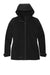 Eddie Bauer EB657 Womens WeatherEdge 3-in-1 Water Resistant Full Zip Hooded Jacket Black/Storm Grey Flat Front