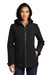 Eddie Bauer EB657 Womens WeatherEdge 3-in-1 Water Resistant Full Zip Hooded Jacket Black/Storm Grey Model Front