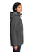 Eddie Bauer EB657 Womens WeatherEdge 3-in-1 Water Resistant Full Zip Hooded Jacket Steel Grey/Metal Grey Model Side