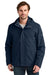 Eddie Bauer EB658 Mens WeatherEdge Ridge 3 In 1 Full Zip Jacket River Navy Blue Model Front