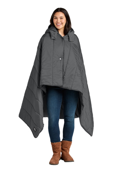 Eddie Bauer EB755 Mens Puffy Camp Poncho Metal Grey Model Front