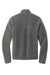 Port Authority F140 Mens Camp Fleece 1/4 Snap Sweatshirt w/ Pockets Steel Grey Flat Back
