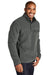 Port Authority F140 Mens Camp Fleece 1/4 Snap Sweatshirt w/ Pockets Steel Grey Model 3q