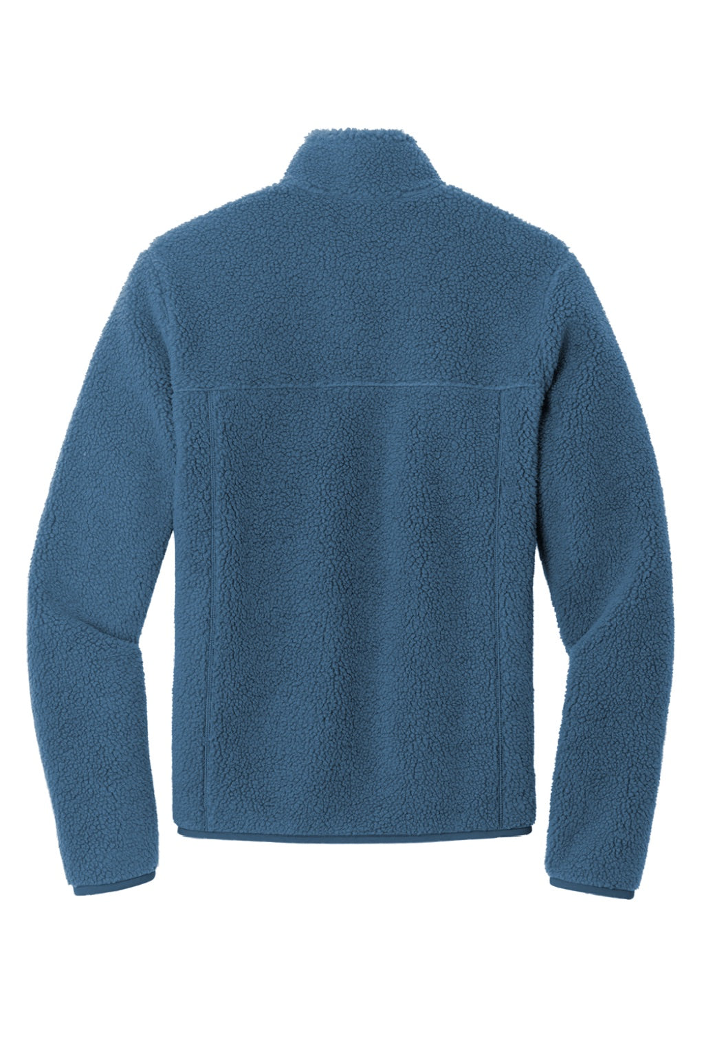 Port Authority F140 Mens Camp Fleece 1/4 Snap Sweatshirt w/ Pockets Regatta Blue Flat Back