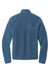 Port Authority F140 Mens Camp Fleece 1/4 Snap Sweatshirt w/ Pockets Regatta Blue Flat Back