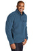 Port Authority F140 Mens Camp Fleece 1/4 Snap Sweatshirt w/ Pockets Regatta Blue Model 3q