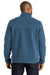 Port Authority F140 Mens Camp Fleece 1/4 Snap Sweatshirt w/ Pockets Regatta Blue Model Back