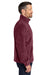 Port Authority F190 Mens Plush Fleece Full Zip Jacket Burgundy Model Side
