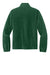Port Authority F190 Mens Plush Fleece Full Zip Jacket Dark Green Flat Back