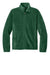 Port Authority F190 Mens Plush Fleece Full Zip Jacket Dark Green Flat Front