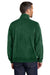 Port Authority F190 Mens Plush Fleece Full Zip Jacket Dark Green Model Back