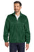 Port Authority F190 Mens Plush Fleece Full Zip Jacket Dark Green Model Front
