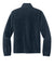 Port Authority F190 Mens Plush Fleece Full Zip Jacket Night Navy Blue Flat Back